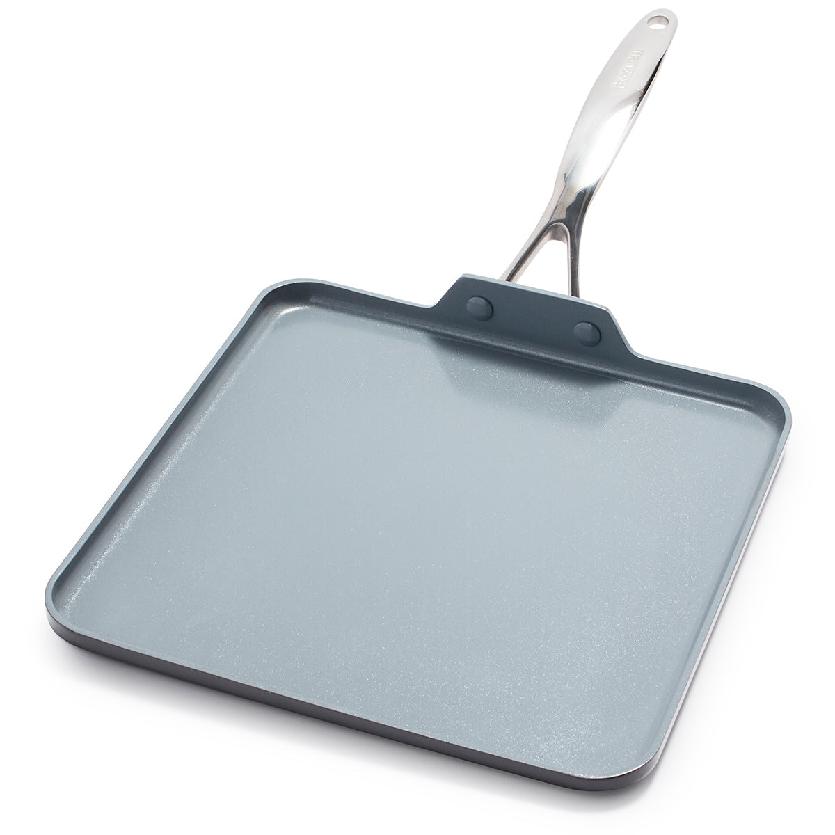 light grey Nonstick Square Griddle shown on a white background