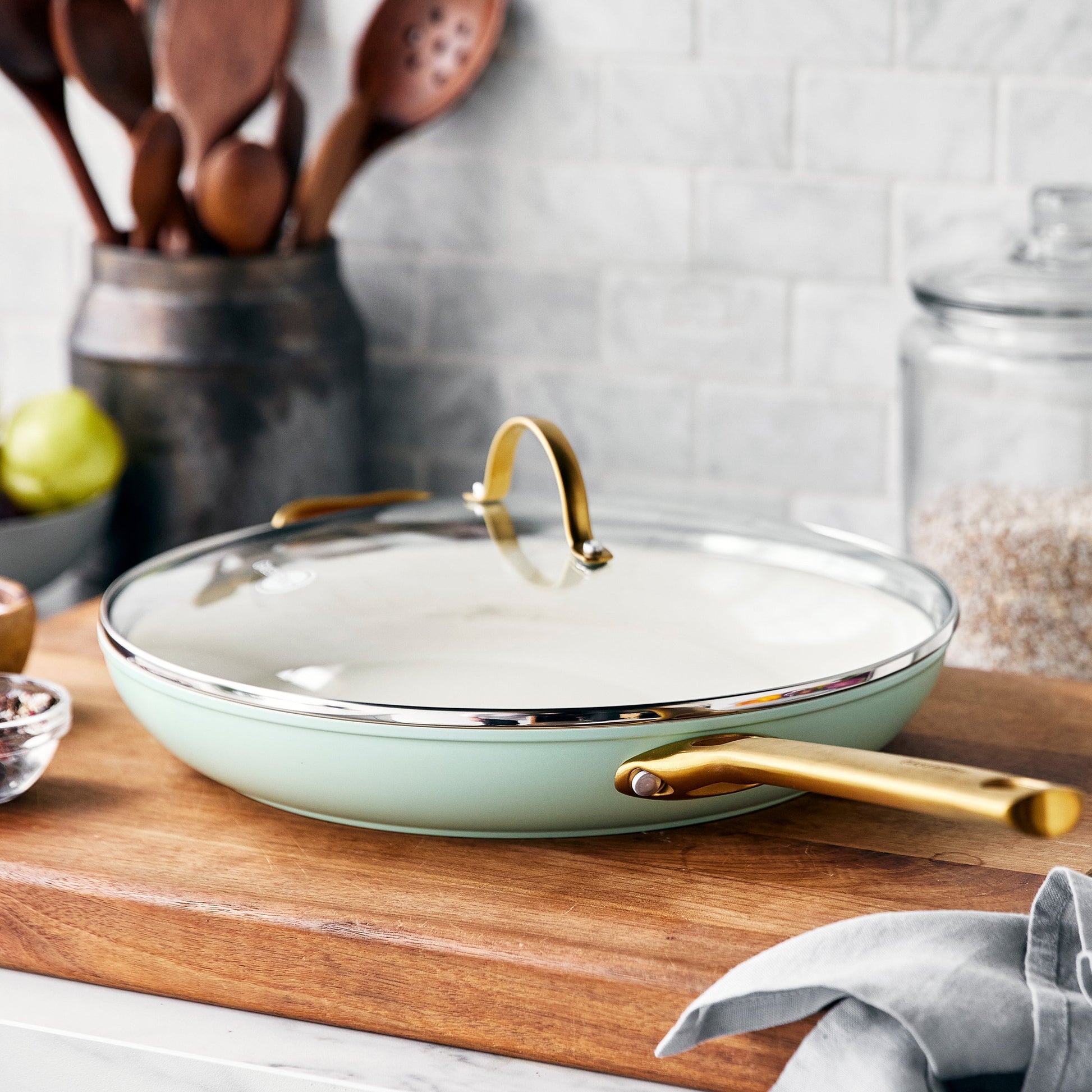 GreenPan Reserve Nonstick Skillet with Glass Lid, 12-Inch on Food52