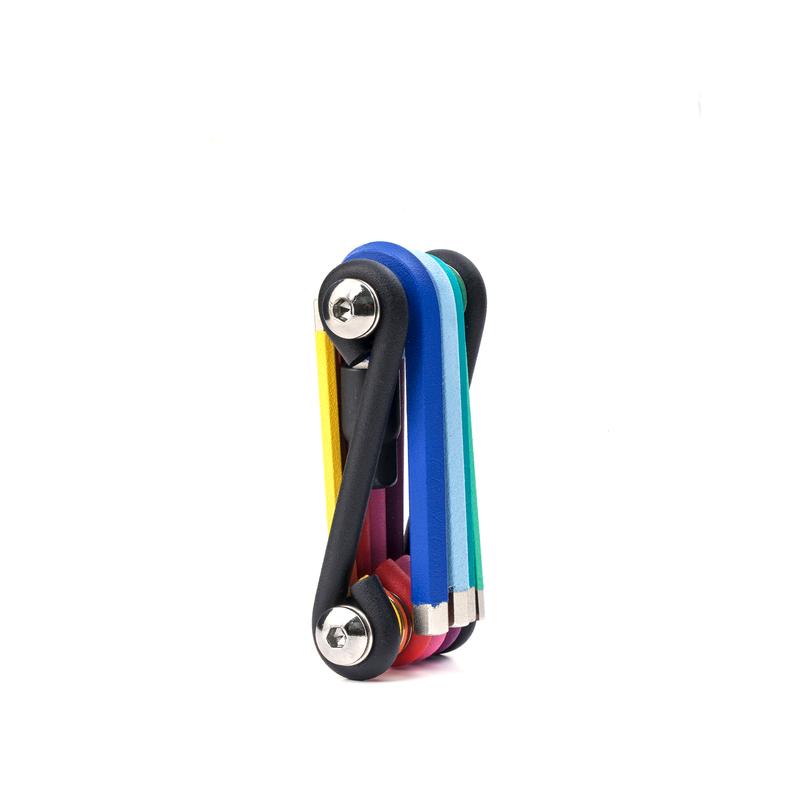 rainbow multi tool displayed closed on a white background