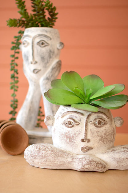 ceramic head planter pot Kalalou