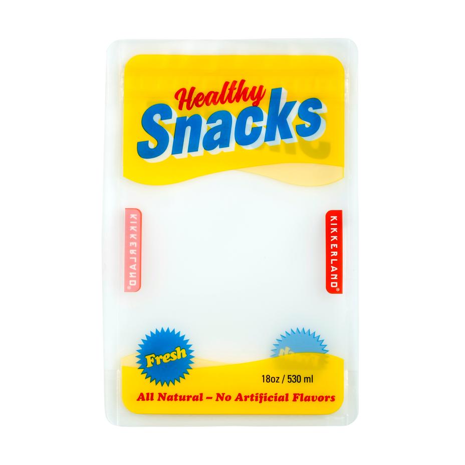 medium snack zipper bag on a white background