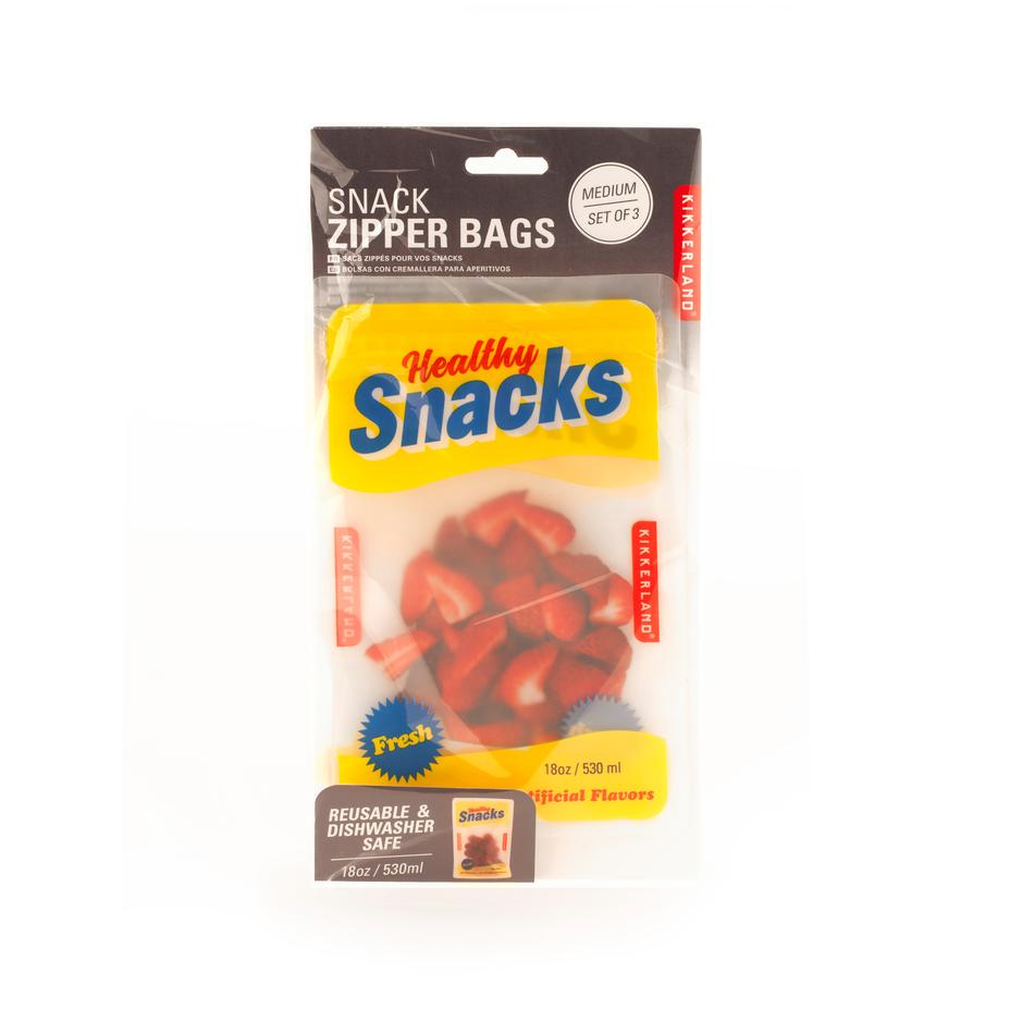 medium snack zipper bag packaging on a white background