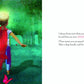 another set of pages with illustration of a girl wearing a red cape in the forest and the other is white with text