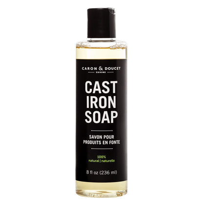 cast iron cleaning soap on a white background