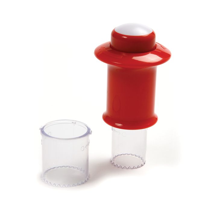 cupcake corer with large and small attachments.