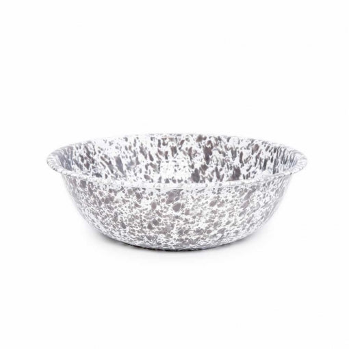 medium gray basin bowl on a white background