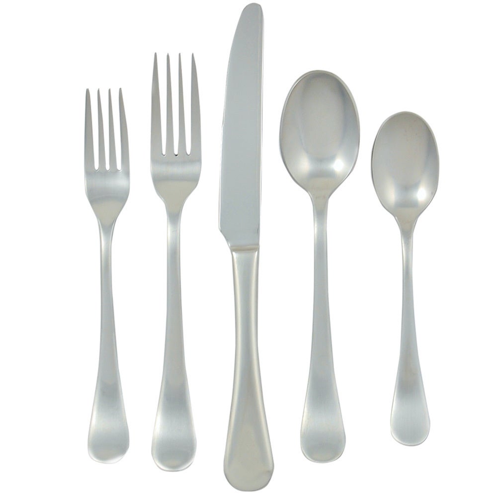 the five piece bergen place setting on a white background