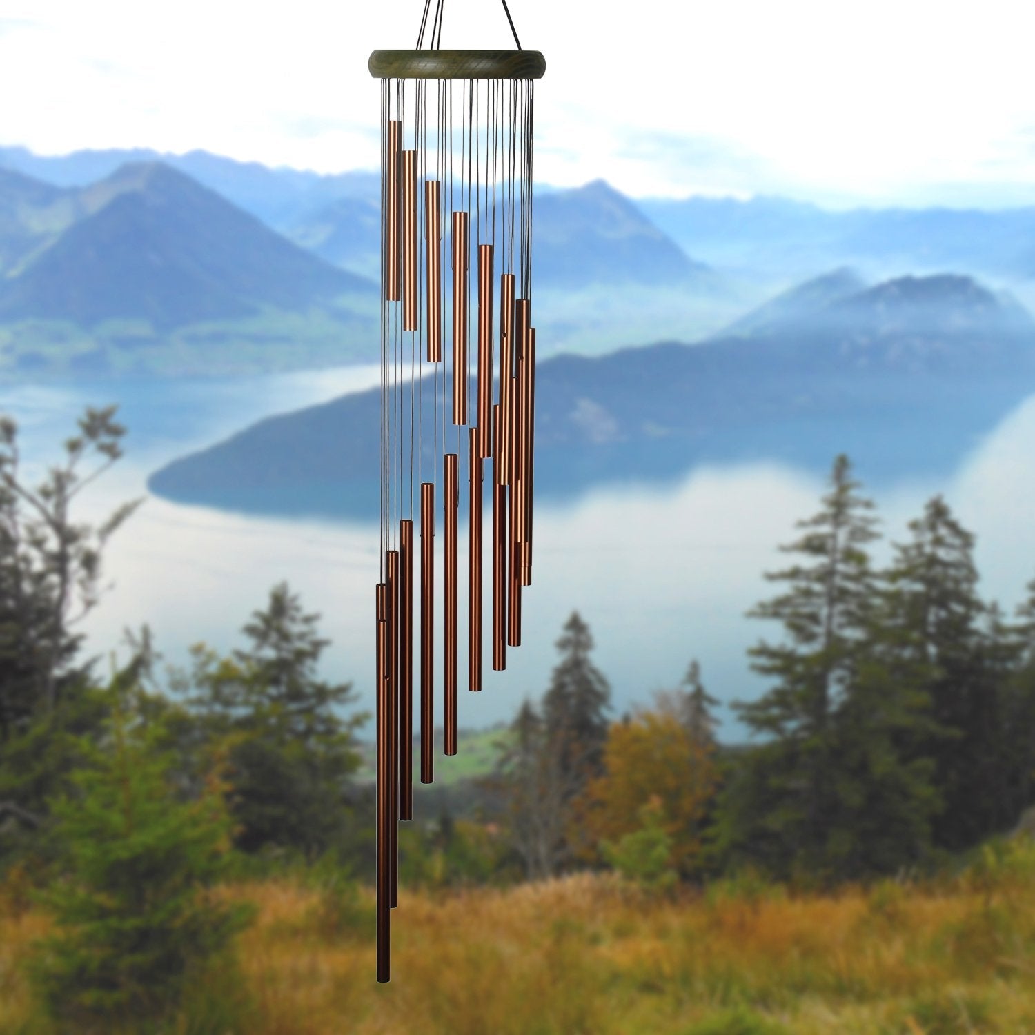 chime with misty mountains in bakcground.