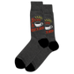 charcoal rise and grind crew socks displayed flat on a white background