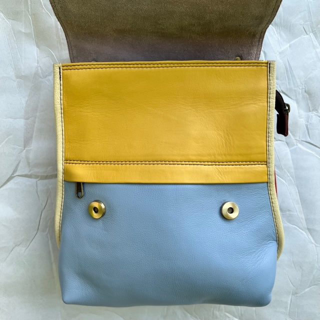 Blue and yellow online bag