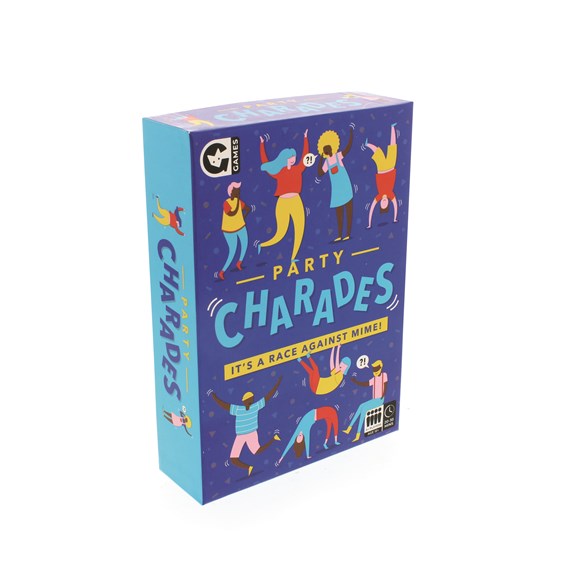 game box with graphics of people playing charades on it.