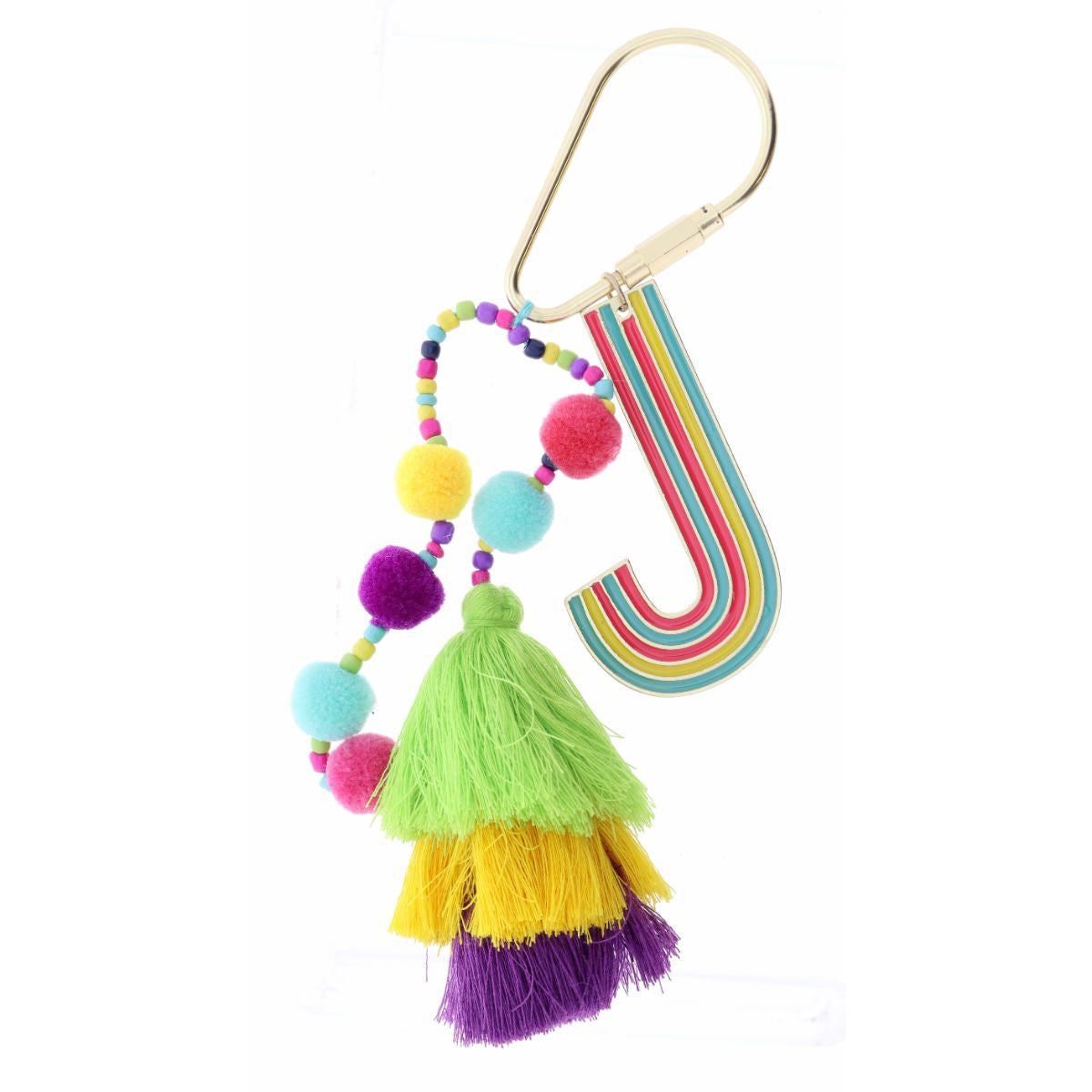 Heart Pom Pom keychain (4 Colors) – Brittany Marie Co.