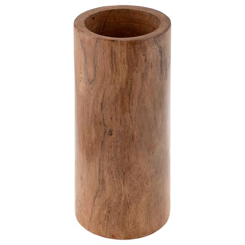 sierra wood vase on a white background