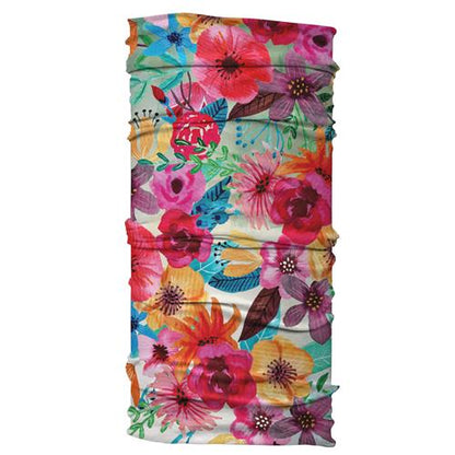 watercolor floral wide headband on a white background