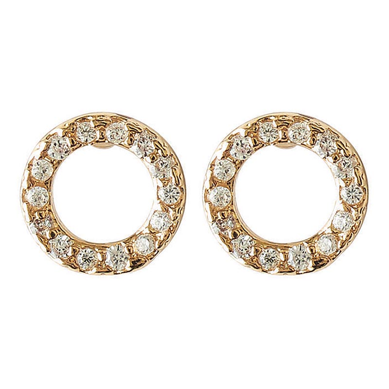 circle earrings on a white background