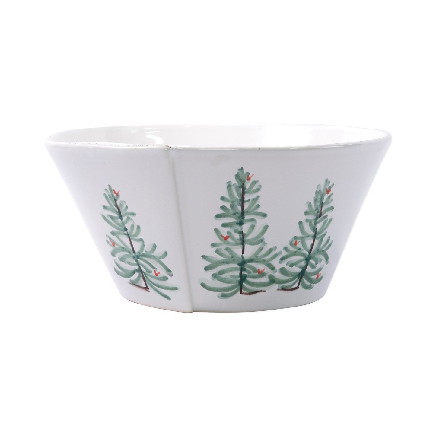 side View of Lastra holiday serving bowl.