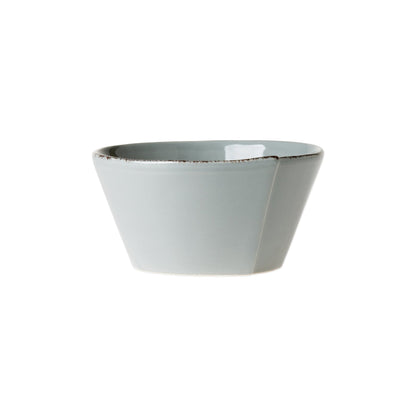 grey bowl on white background.