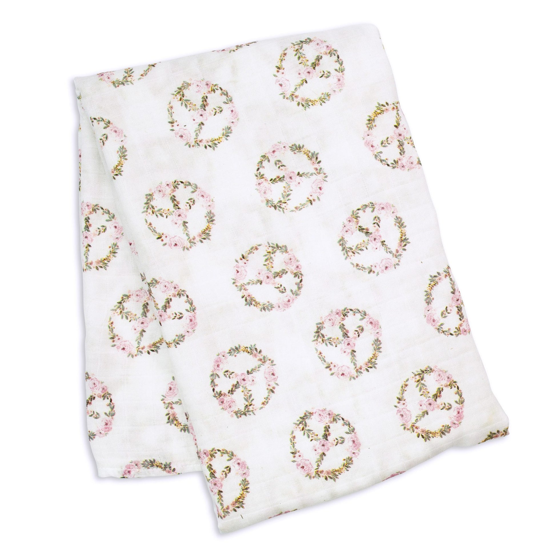 peace bamboo swaddle on a white background