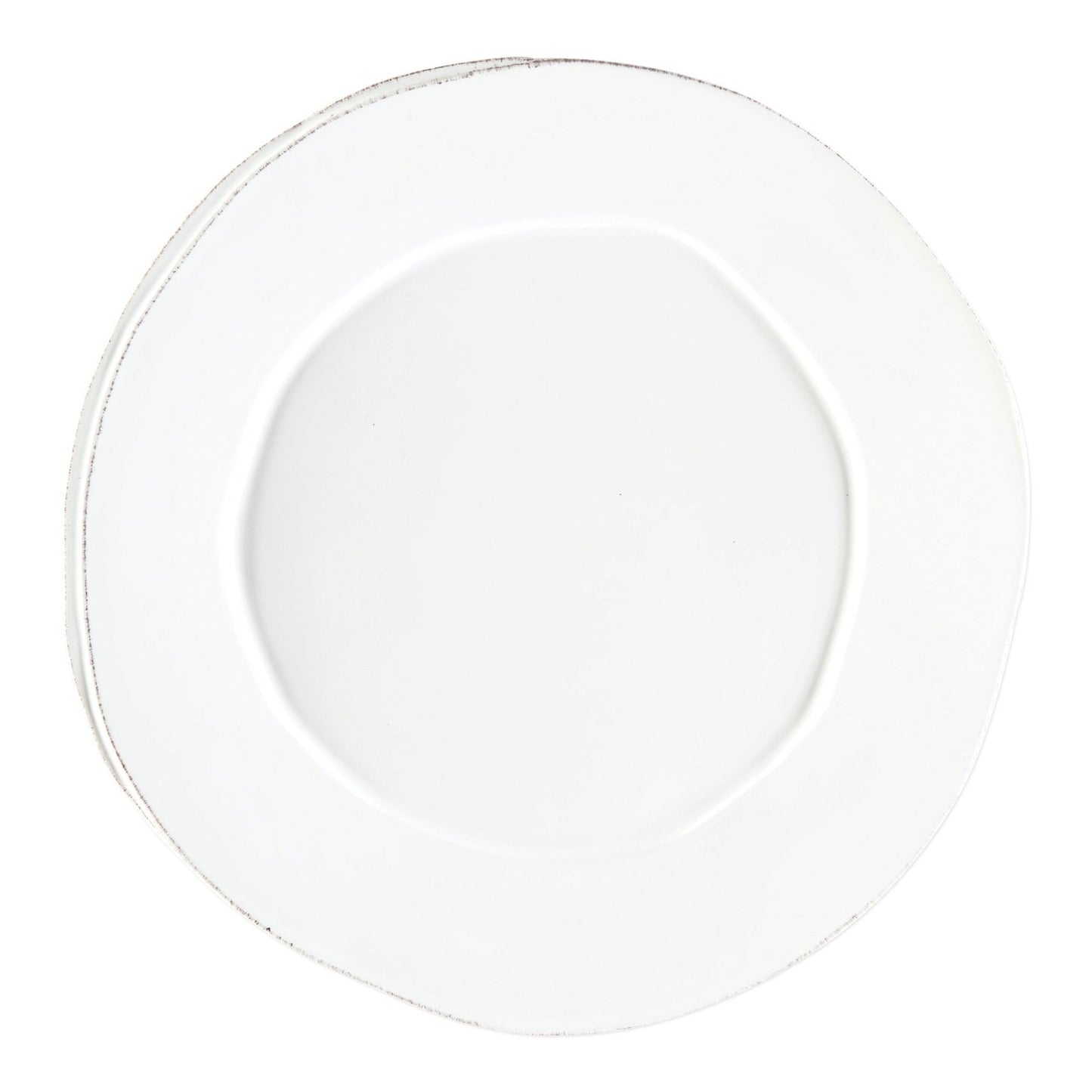 round white plater on white background.