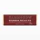 the bourbon pecan pie milk chocolate candy bar on a white background