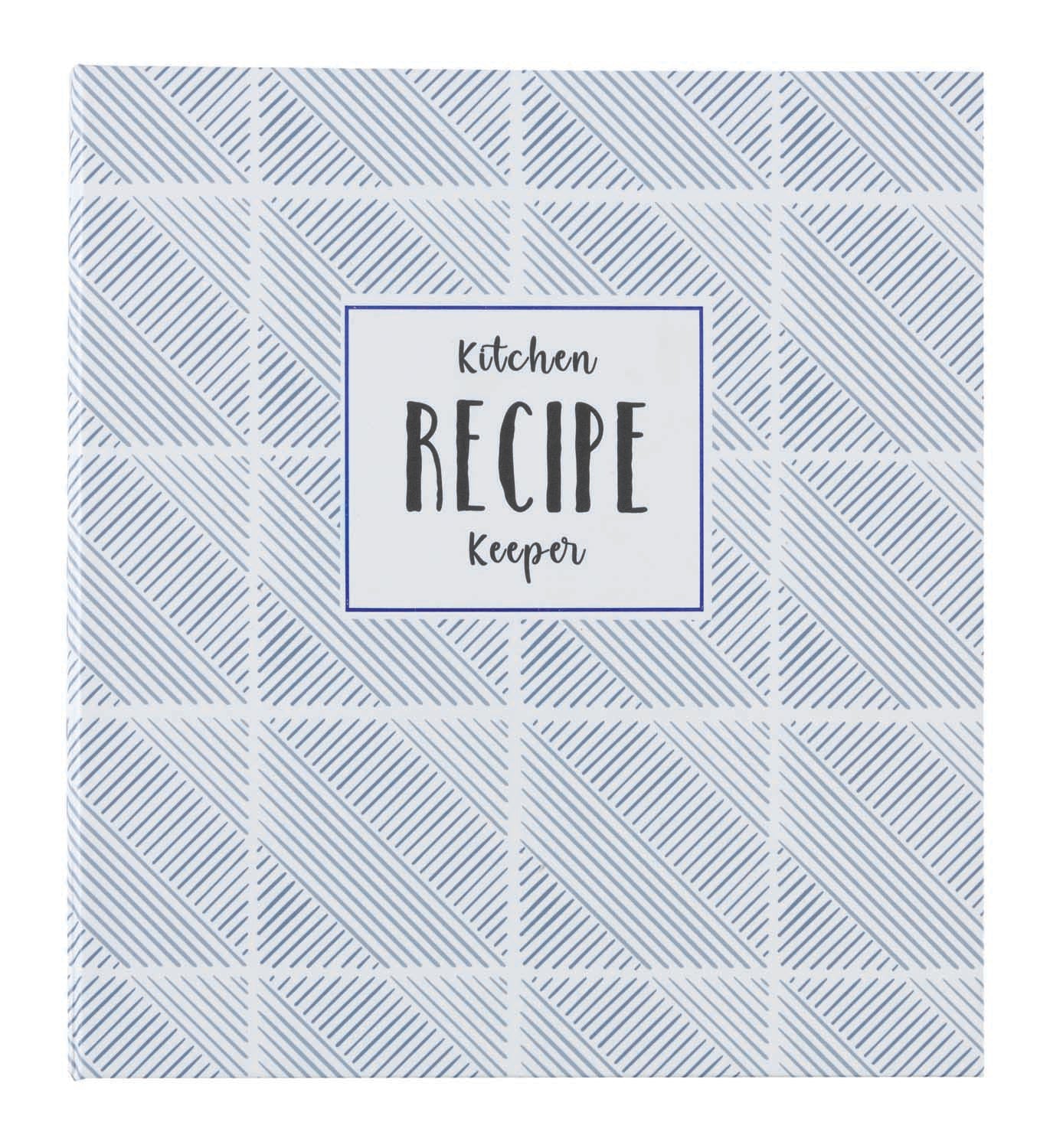 true blue recipe book on a white background
