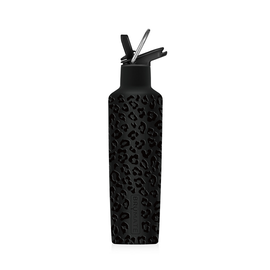 onyx leopard rehydration mini bottle on a white background