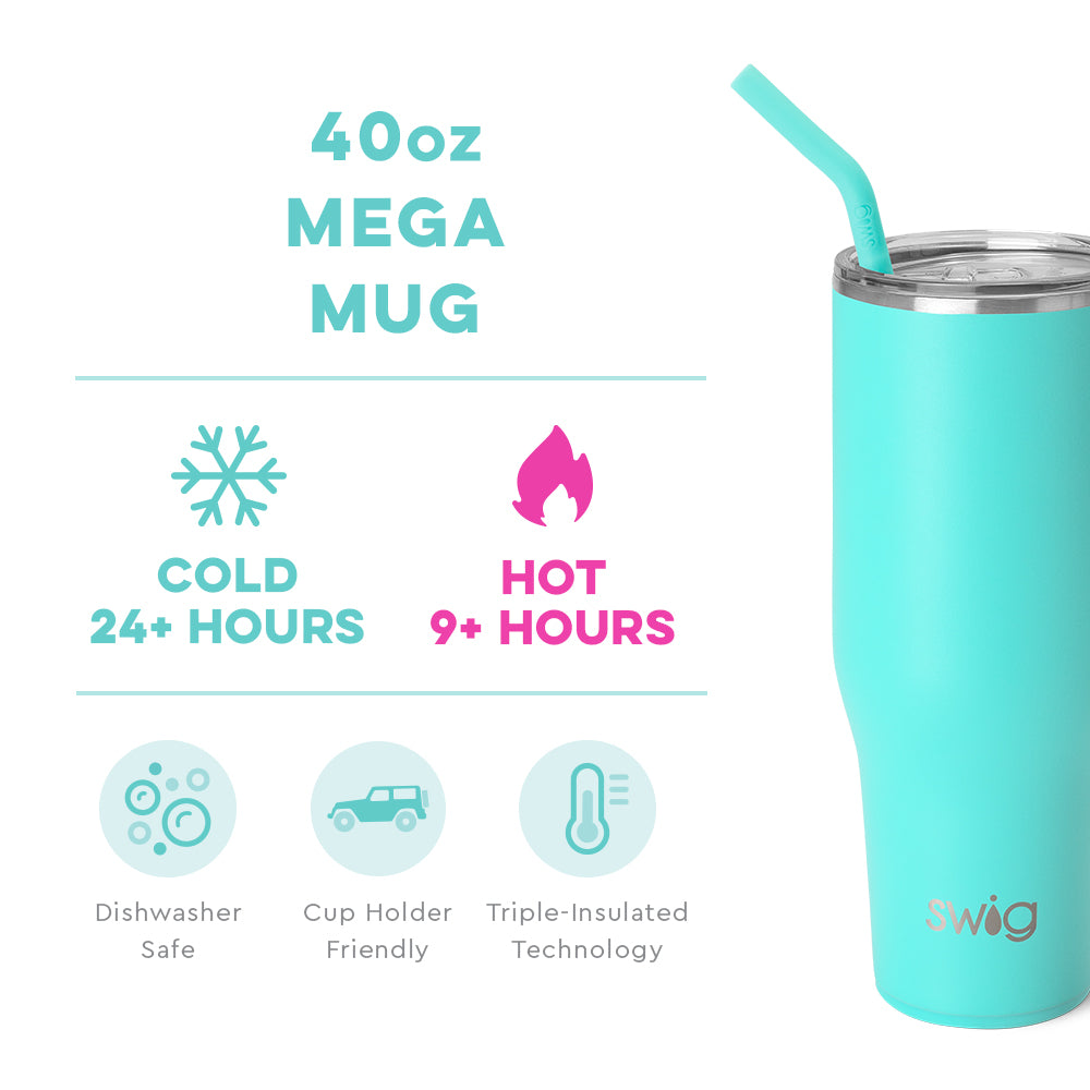 Swig 18 oz Travel Mug Aqua