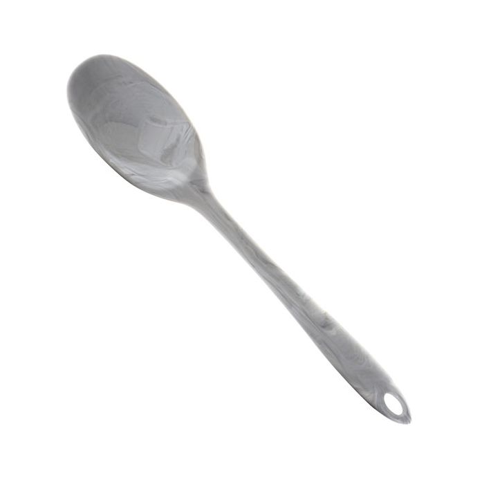 grey marbled spoon.