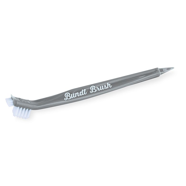toothbrush-like tool for clean crevices of bundt pans.