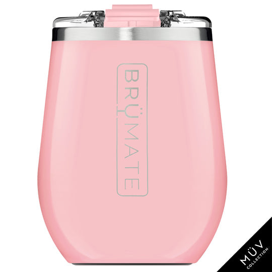 blush uncorked wine tumbler on a white background