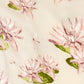 close up view of the water lily fabric