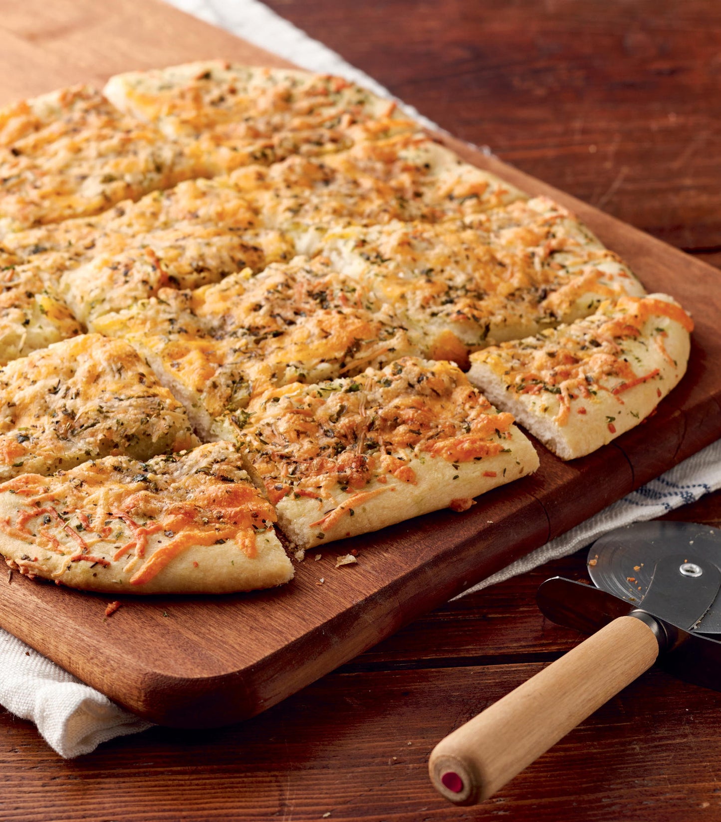 another picture of a baked cheesy bread