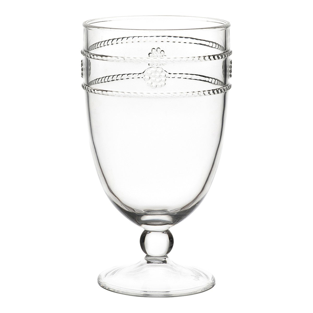 isabella acrylic goblet on a white background