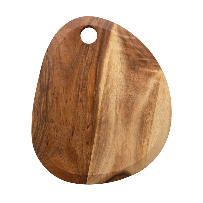 wood cheese cutting board on a white background