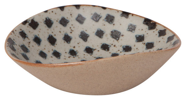 small bowl with blue stars on the interior.
