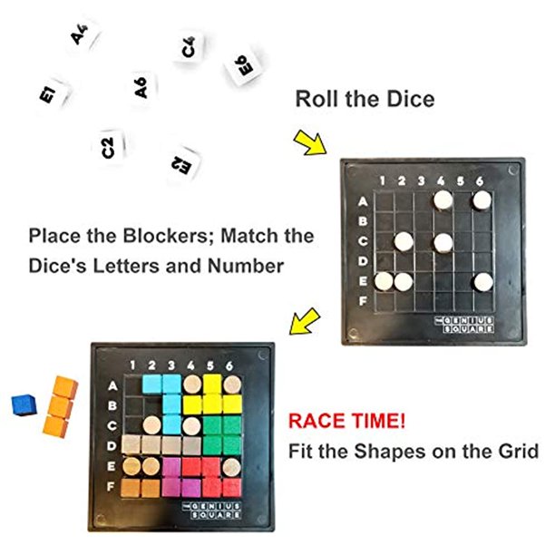 game boards, game pieces, dice, and instructions.