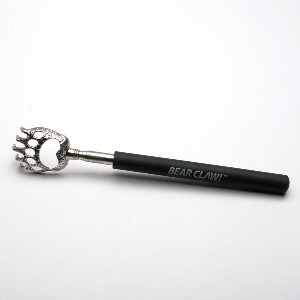 black bear claw back scratcher on a white background