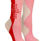 side view of free time crew socks on a white background