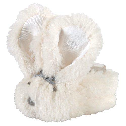 cream longhair boo bunnie comfort toy on a white background