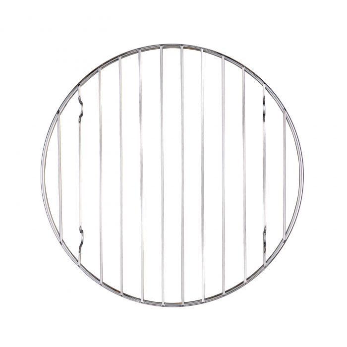 the round cooling rack on a white background