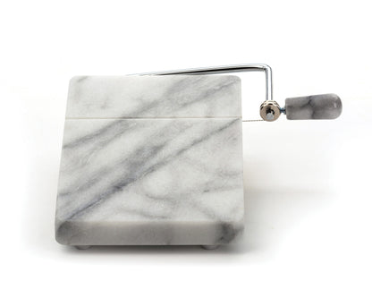 marble cheese slicer on white background.