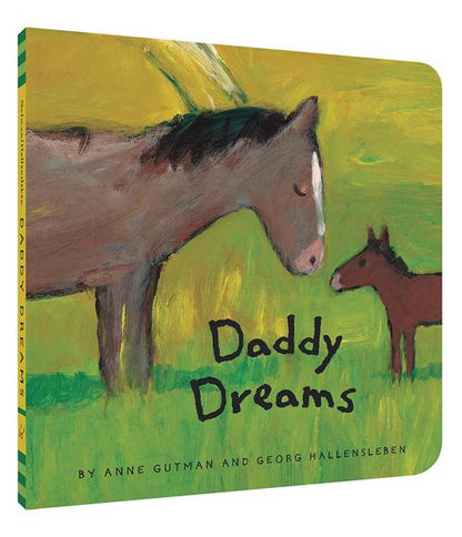 front cover of book with adult horse and baby horse standing in a field with title and authors name