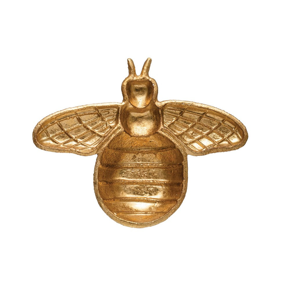 golden bee shaped dish.
