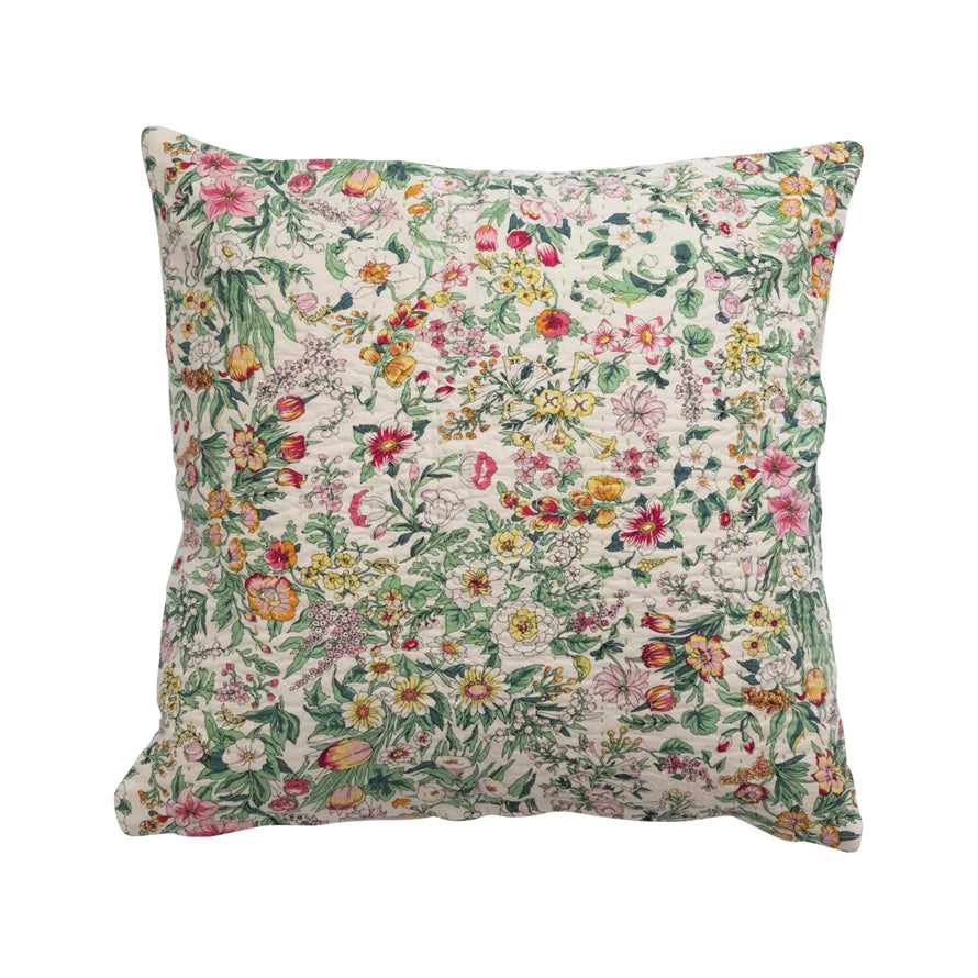 Creative Co-op - Cotton Floral Printed Pillow – Kitchen Store & More