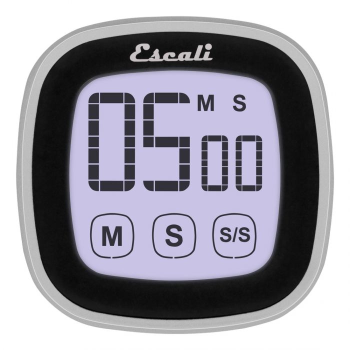 the touch screen digital timer on a white background