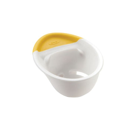 white and yellow egg separator.