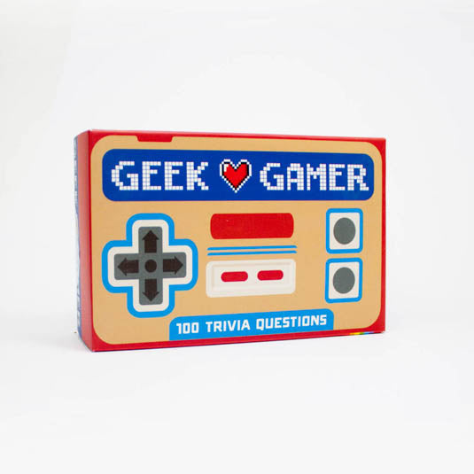 the geek gamer trivia package on a white background