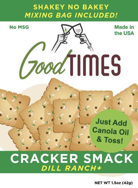 front of dill ranch cracker smack package 