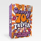 the groovy 70s trivia package on a white background