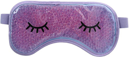 lavender gel eye mask on a white background